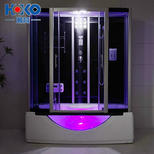 Luxury Massage Enclosed Steam <strong>Shower</strong> <strong>Room</strong> Sauna Cabin Sliding Frame Brushed Surface Finish for Indoor Use Hotels - Product Image 3