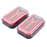 Feu arrière de frein arrière Lampe d'avertissement de voiture LED Moto Lumière stroboscopique Flash pour une conduite sûre LED étanche DC 12-24V