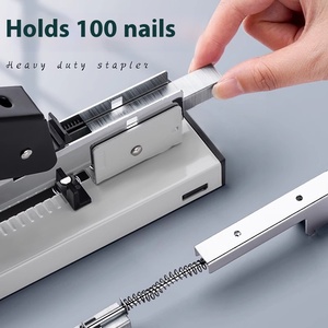 युनफेंग मैनुअल धातु भारी शुल्क स्टेपलर कार्यालय छात्र जंबो आकार 100 शीट 70 मिमी गले की गहराई बहु-कार्यात्मक स्टेपलिंग - Product Image 3