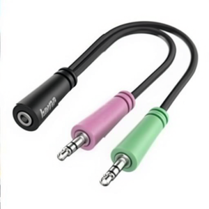 Adaptateur audio pour casque noir 00200351 - Product Image 1