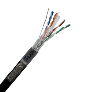 Câble blindé Cat6 SFTP 300m 23AWG en cuivre sans oxygène avec gaine PE pour réseaux haute vitesse, serveurs IA et informatique cloud - Product Image 2