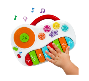 Juego <span class=keywords><strong>de</strong></span> instrumentos musicales educativos <span class=keywords><strong>de</strong></span> xilófono <span class=keywords><strong>de</strong></span> Piano 2 en 1 con 8 escalas <span class=keywords><strong>de</strong></span> teclas multicolores y cancionero para niños - Product Image 3