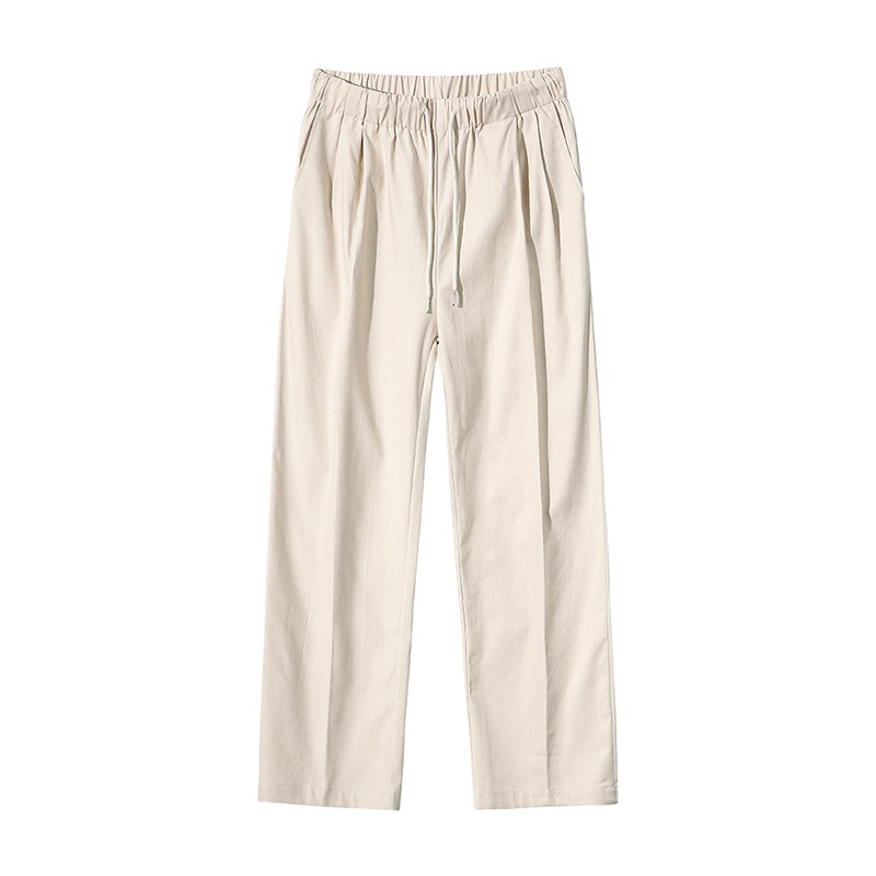 Men's Casual Summer Linen Slacks - Loose Wide Leg Trousers
