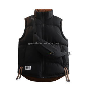 <span class=keywords><strong>Chaleco</strong></span> de doble cara con cuello levantado para <span class=keywords><strong>hombre</strong></span>, ropa de calle, <span class=keywords><strong>chaleco</strong></span> Reversible, mochila gratis, <span class=keywords><strong>chaleco</strong></span> acolchado para <span class=keywords><strong>hombre</strong></span>, logotipo personalizado - Product Image 4