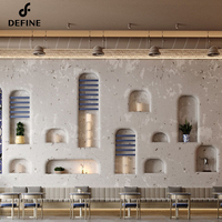 Design moderne personnalisé commercial hôtel restaurant canapé en lin stand café restauration rapide meubles canapé salon sièges banc de stand