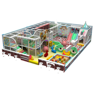 Aire de jeux intérieure en gros Équipements de divertissement pour jeux souples Parc à thème pour enfants personnalisé Toboggans en plastique Piscine à balles