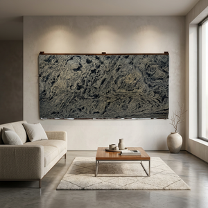 Revêtement mural flexible de luxe en marbre blanc Panda vert Zeera naturel de qualité supérieure, imperméable et écologique pour maison, bar, villa - Product Image 1
