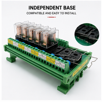 Module de relais à montage sur rail DIN 8 canaux de haute qualité, ignifuge, pour contrôle industriel, avec indicateur LED