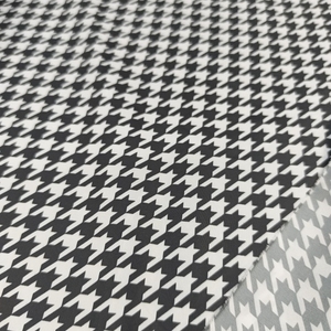 Motif pied-de-poule 100% Polyester 240T 300T 320T Tissu imprimé pongé doux pour vêtements - Product Image 3