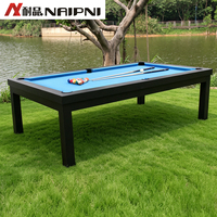 Table de billard d'extérieur imperméable avec plateau en ardoise et structure en aluminium Naipni