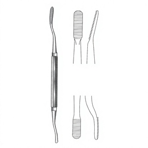Lime à os Miller-Colburn, longueur 18 cm / 7 pouces, largeur 3 mm et 4 mm, instrument chirurgical à double extrémité pour le modelage osseux - Product Image 1