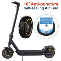 Scooter Eléctrico Potente de 500W, Disponible en UE, Alemania y Reino Unido, con Capacidad de Subida de 30 Grados, Luces LED, Neumáticos de 10 Pulgadas, Velocidad de 35KMH, Plegable