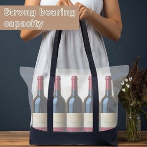Sac de Shopping Réutilisable en Toile de Coton Décontracté Sérigraphié pour Femmes Sac Fourre-Tout de Grande Taille avec Logo Personnalisé et Blanc avec Fermeture Éclair Promotionnel - Product Image 5