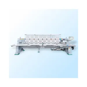 Hefeng Hochleistungs-Großhandel professionelle 10-Kopf-Flachbett-Stickmaschine mit 9 Nadeln