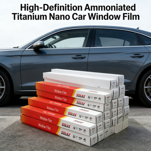Film solaire pour vitres de voiture <span class=keywords><strong>SOLAX</strong></span>/OEM Nano Céramique, 99% de rejet IRR et UVR, pour vitres teintées, film teinté haute performance pour vitres de voiture - Product Image 1