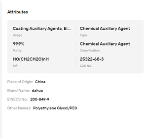 Polyéthylène glycol multi-spécifiques PEG200-8000 : excellente lubrification pour le traitement d'humidification dans l'industrie papetière (matière première) - Product Image 6