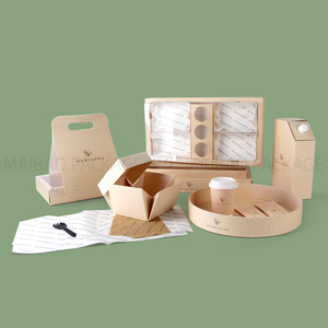 Tùy Chỉnh Cao Cấp Arabic Món Tráng Miệng Pastry Tamrieh Ngăn Hộp Ngọt Ngào Snack Thỏa Thích Bát Đặt Hộp Bao Bì Với Cà Phê Dispenser - Product Image 5