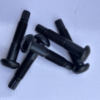 Baut Kepala Heksagonal Eksternal Baja Paduan 10.9S Merk CJ, Baut Tipe Putar Kekuatan Tinggi GB/T 3632 Set Lengkap Satu Mur dan Washer M20 Hitam