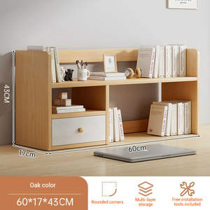Modern Simple Corner Desktop Shelf Space-Saving Artificial Board Durable Portable Storage Rack for Books Cosmetics <b>Display</b> - Product Image 5