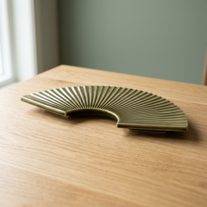 Ceramic Fan Shape Table Decoration Irregular <b>Mats</b> & Pads Oriental Design Non-Slip - Product Image 1
