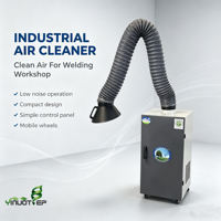 Extracteur de fumée portable à bras unique de 1,1 kW pour la fabrication de bijoux à petite échelle