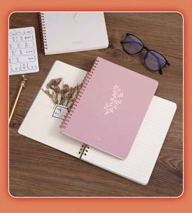 A4 A5 School Custom Planner Printing Note Book Hardcover Double Ring Metal Fitness <b>Journal</b> Spiral Notebooks - Product Image 3