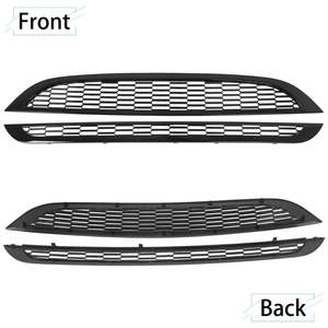 Pour <span class=keywords><strong>Mini</strong></span> 2002 Cooper R50 R52 <span class=keywords><strong>R53</strong></span> JCW Style 2 pièces Grille de gril en nid d'abeille - Product Image 2