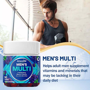 Suplementos Vitamínicos Halal OEM para Hombres, Multivitaminas con Ácido Ascórbico, Aceite de Vitamina E, Complejo <span class=keywords><strong>Mineral</strong></span>, Vitaminas B5, C, D, Gomitas - Product Image 4