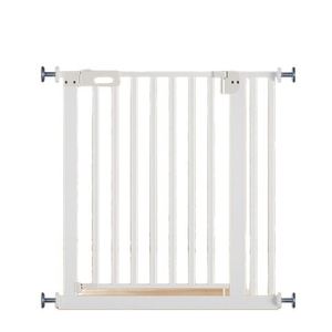 Barrera de Seguridad Plegable para Bebés, de Metal y Plástico, para Escaleras, Puertas, Pasillos y Dormitorios, Color Negro/Blanco, Venta al Por Mayor - Product Image 1