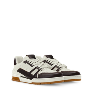 Trainer Sports And Casual Shoes Retro High-<b>End</b> Deep Green Smooth Leather Splicing <b>With</b> Mesh Breathable Holes Comfortable - Product Image 4