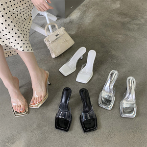 Sandales à talons aiguilles transparentes en cristal pour femme – Idéales pour l'été, les soirées et les sorties en extérieur - Product Image 6