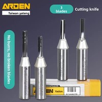TIDWAY ZR A8 CNC Router lurus TCT 6 bilah kelas industri HRC45 ODM/OEM ukiran timah/Altin lapisan 20mm baja Aloi
