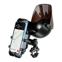 Support de téléphone portable pour moto Kewig, imperméable, pare-soleil, protection contre les chocs, antivol, support de téléphone pour vélo, support de téléphone pour vélo