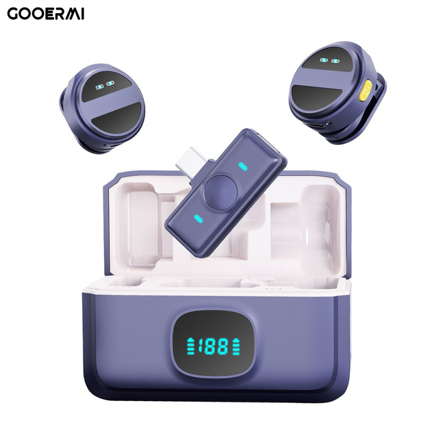 MIM-MSX21 2024 Design Magnetic Lavalier Microphone with Long Battery Life Wireless Microphone