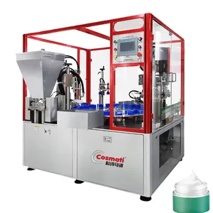 Automatic Filling Screw Capping Machine PLC Touch Screen Liquid Shampoo Cream Rotary Filling And Capping Sealing Machine