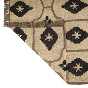 Tapis de jute en laine de Kilim tissé à la main naturel moderne tapis géométrique longue durée pour les intérieurs de maison salon bureau ensembles de tapis - Product Image 5