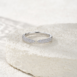 Prix usine bijoux 2025 nouveaux Designs mode anneau ouvert femmes luxe Moissanite argent anneaux pavé réglage muti-gemmes anneau de bande - Product Image 3