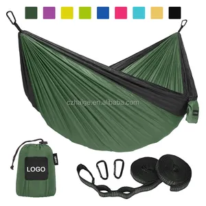 Factory Wholesale Custom Double & Single Travel Camping Hammock Lightweight Portable Outdoor Hammocks