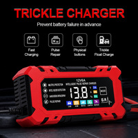 Chargeur de batterie transfrontalier 12V6A pour voiture et moto, modèle SWT-3668, fabriqué en Chine