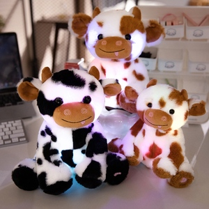 Peluche a Forma di Mucca con 6 Colori LED Cangianti, Luce Notturna per Bambini, Regalo di Compleanno e Natale - Product Image 1