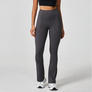 Pantalones de Gimnasio Personalizados para Mujer, Cintura Alta, Cierre Elástico, Pierna Ancha, Leggings de Yoga para Entrenamiento - Product Image 2
