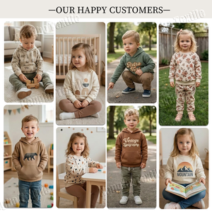 Conjunto de Ropa Infantil Hongbo, Sudadera de Algodón para Bebé, 2 Piezas, Disfraz Infantil, Informal, Bonito y a la Moda, Ropa de Invierno para Niños y Niñas de <span class=keywords><strong>0</strong></span> a <span class=keywords><strong>6</strong></span> Años - Product Image 4