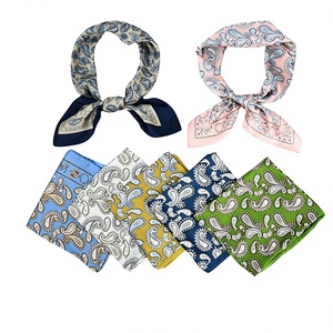 Pañuelo de algodón al por mayor unisex con estampado, pañuelo para la cabeza, pañuelo para el cuello, accesorios de moda personalizados - Product Image 1