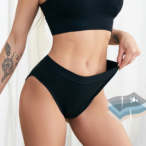 4 <strong>Layers</strong> Menstrual Period Panties <strong>Mid</strong> Waist Cotton Woman Underwear Panties Ladies High Quality Breathable Briefs - Product Image 4