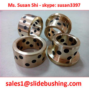 Douilles en bronze de type bride avec roulement en graphite 110x10/80x60x80mm - Product Image 2