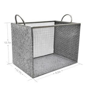 Panier métallique décoratif de support de stockage de blanchisserie d'organisateur de maille en métal - Product Image 2