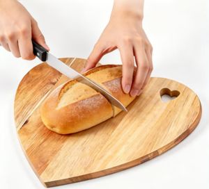 Cadeaux de mariage pour la Saint-Valentin, légumes, viande, fromage, plateau de service décoratif, planche à découper en <span class=keywords><strong>bois</strong></span> d'acacia en forme de cœur - Product Image 3