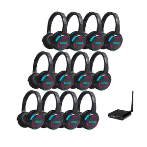 حزمة نظام ديسكو صامت 3 قنوات حية وكلاسيكية RF988 * 40 مع جهاز إرسال وشاحن - Product Image 1