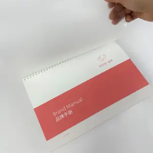 Wire o binding with transparent cover instruction manual printing cheap brochure printing notebook