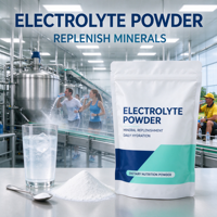 Complément en poudre d'électrolytes, favorise l'hydratation et l'équilibre électrolytique, poudre de complément alimentaire